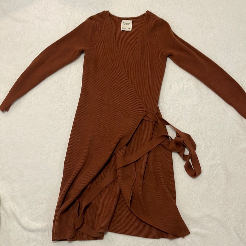 Abercrombie & Fitch Long Sleeve Wrap Dress